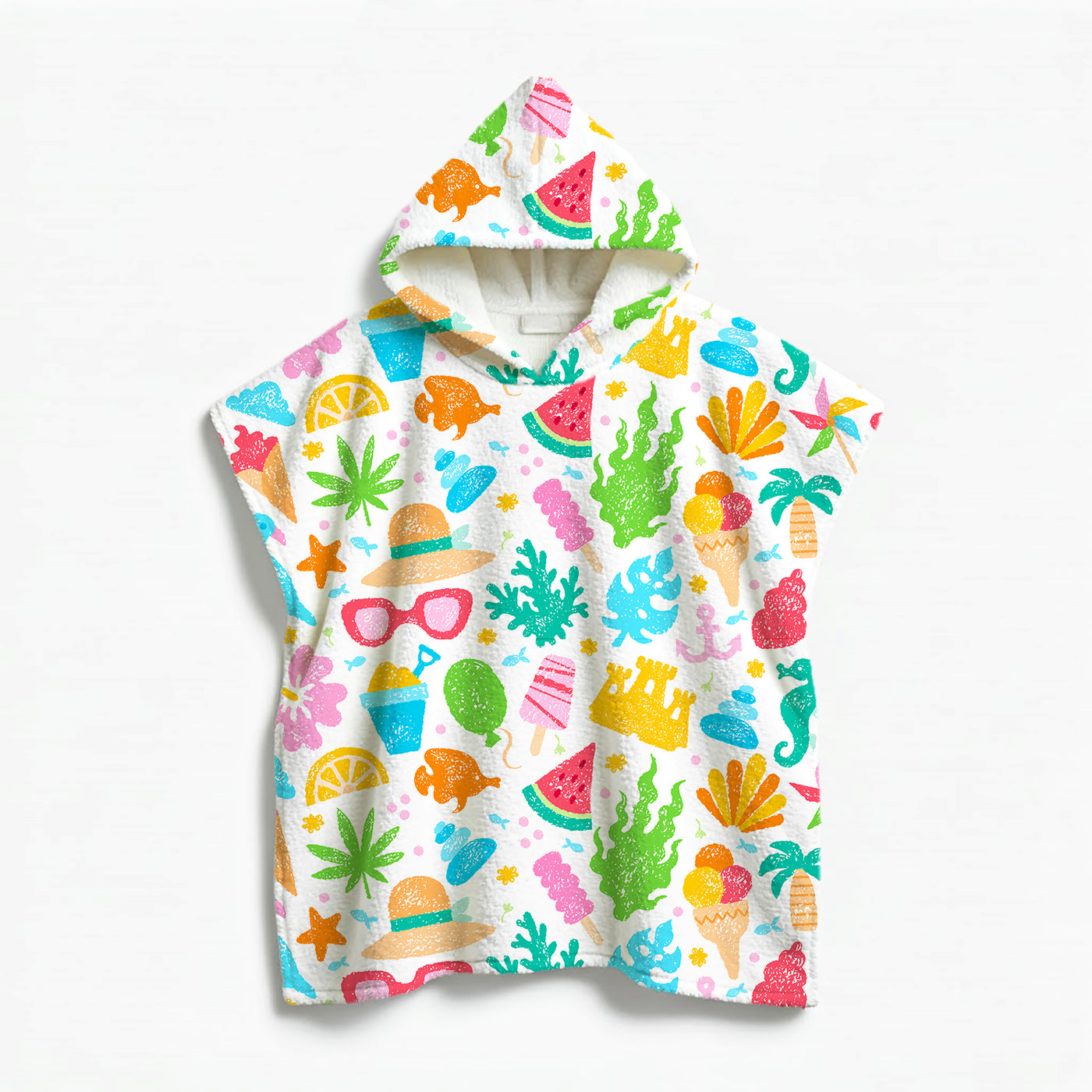 Kids Poncho Towel summer is calling