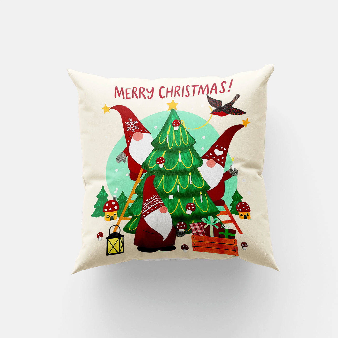 Cushion The Merry Gnome Tree