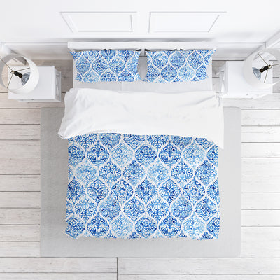 Duvet Damask Blue