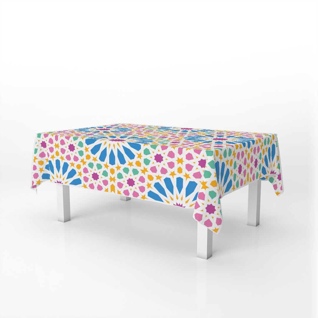 rectangular Table Cover Noqoosh Pink & Blue