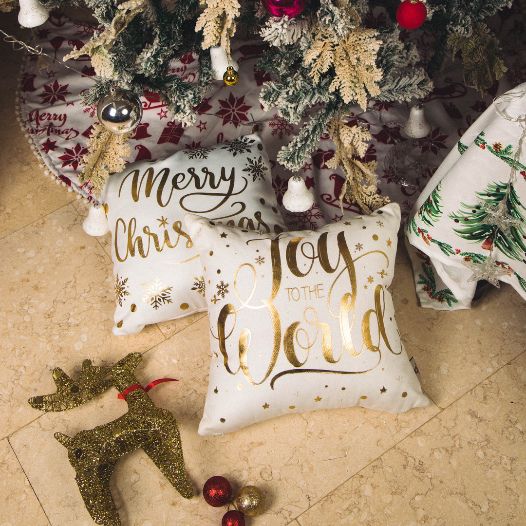 Cushion Joy To The World Gold