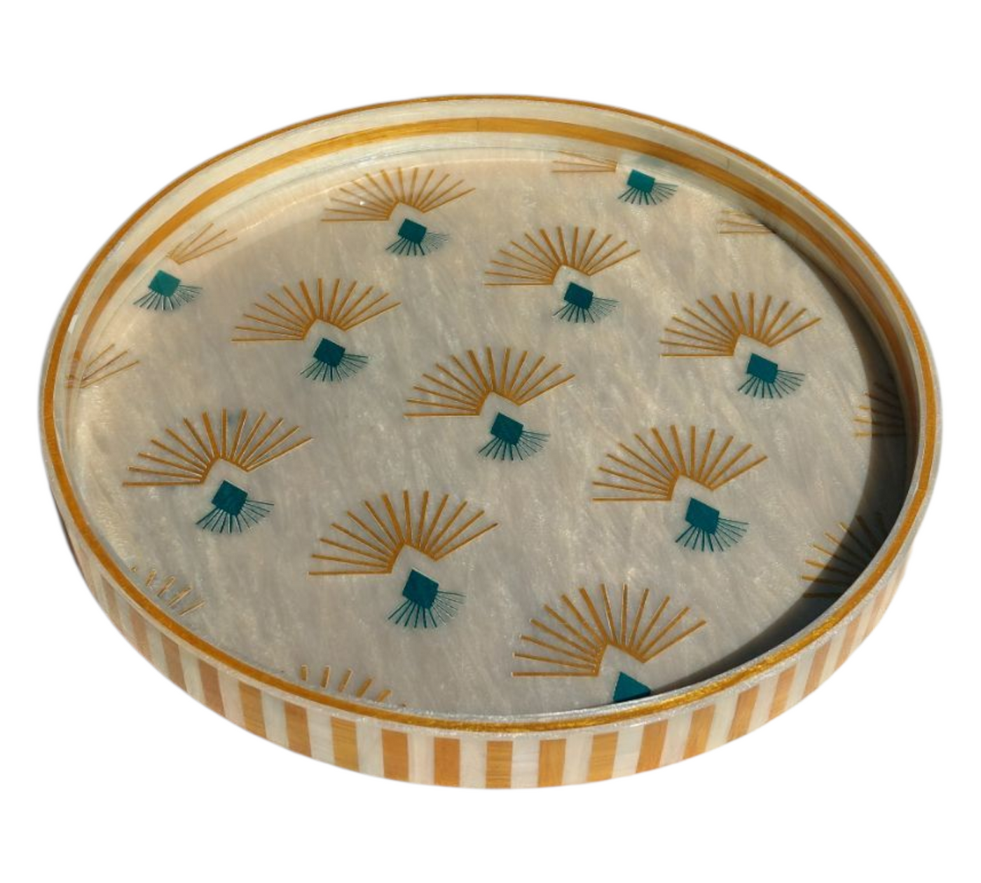 Art deco floral Tray