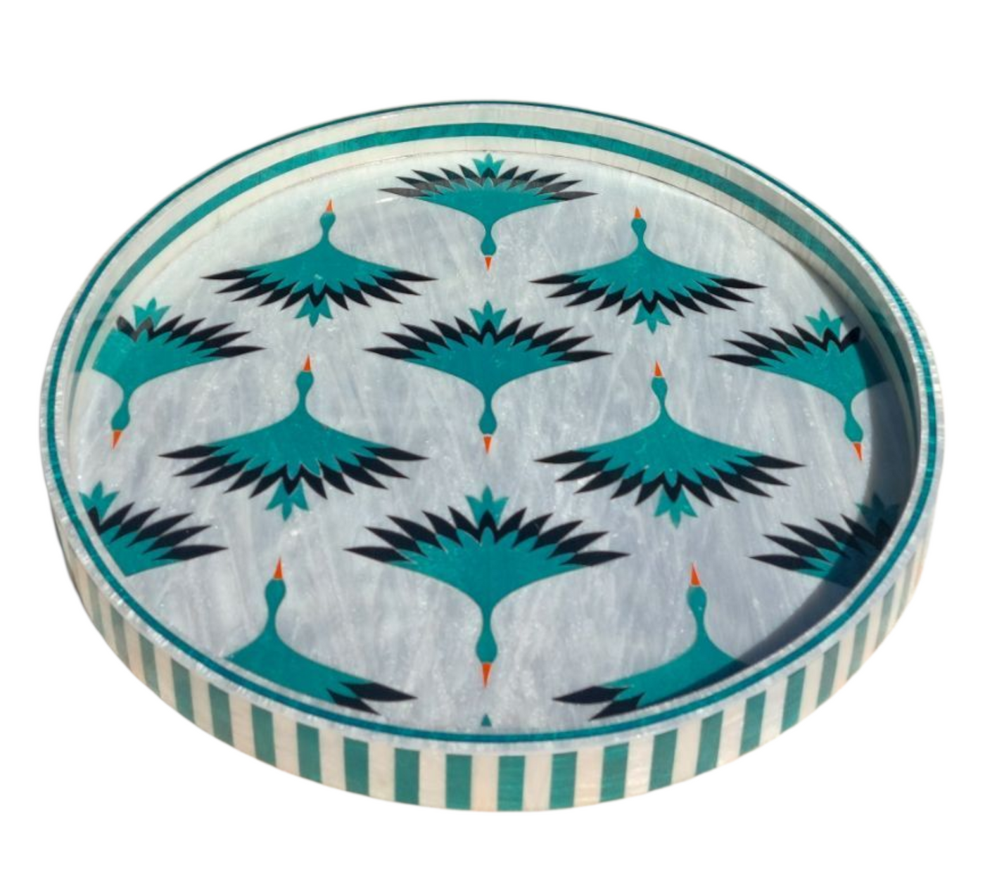 Artdeco Green Bird Tray