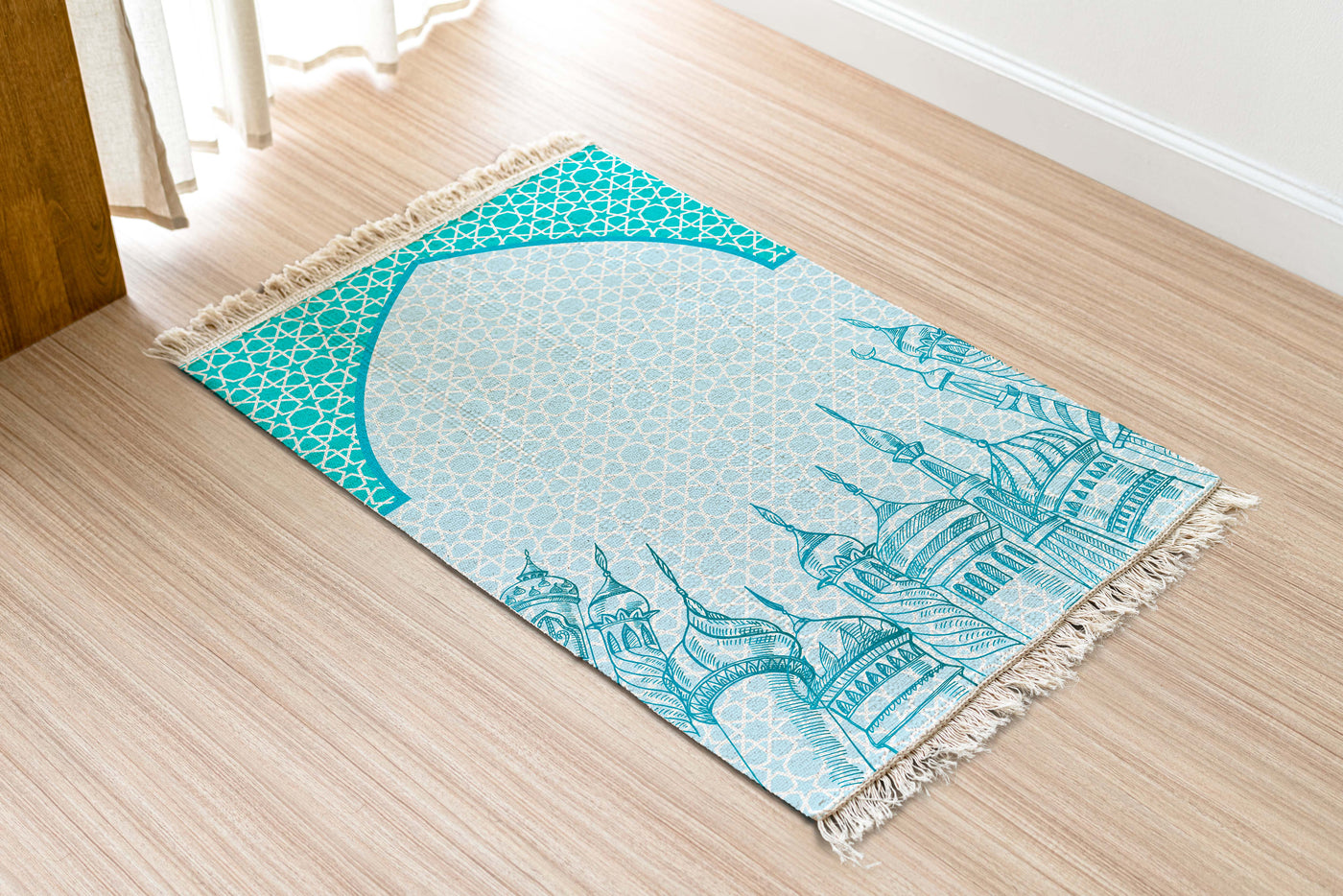 The 1000 minarate rug Acqua Prayer rug