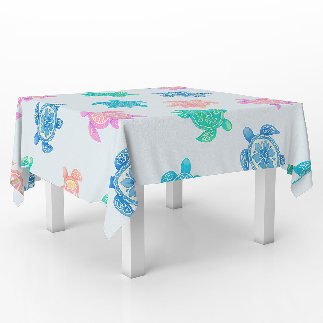 Squared Tablecover Tortoise Bubbles