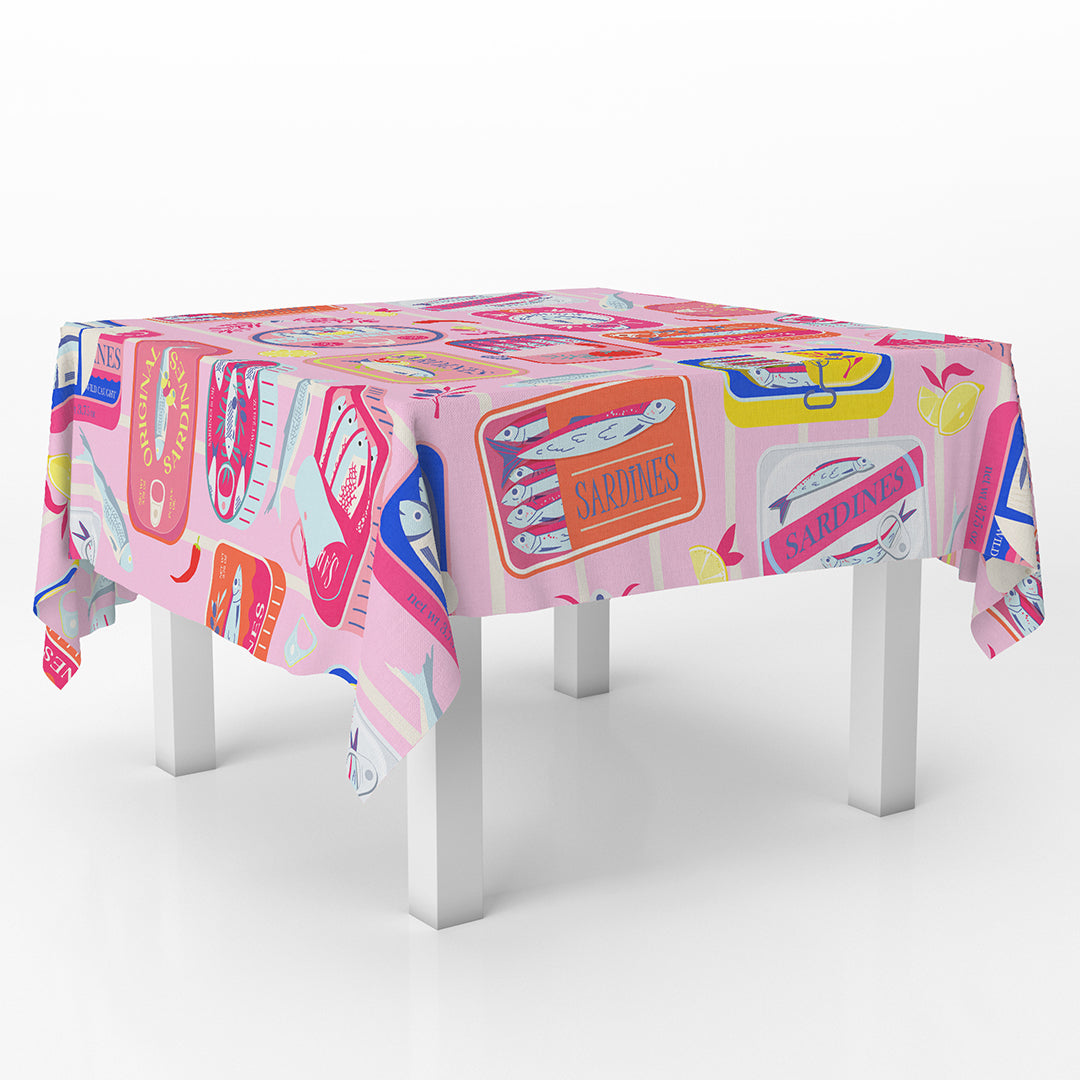 Squared Tablecover Sardines Can