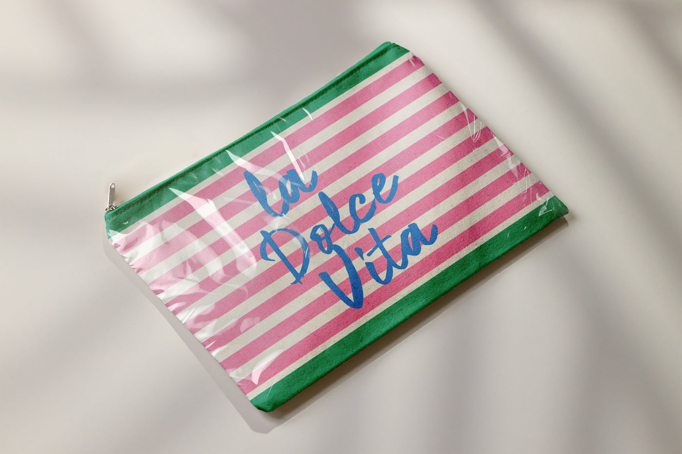 Clutch with caption La Dolce Vita