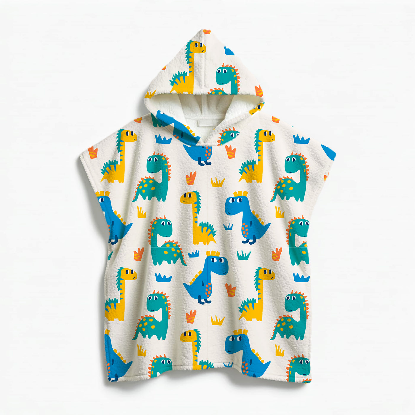 Kids Poncho Towel Cute Dinaos