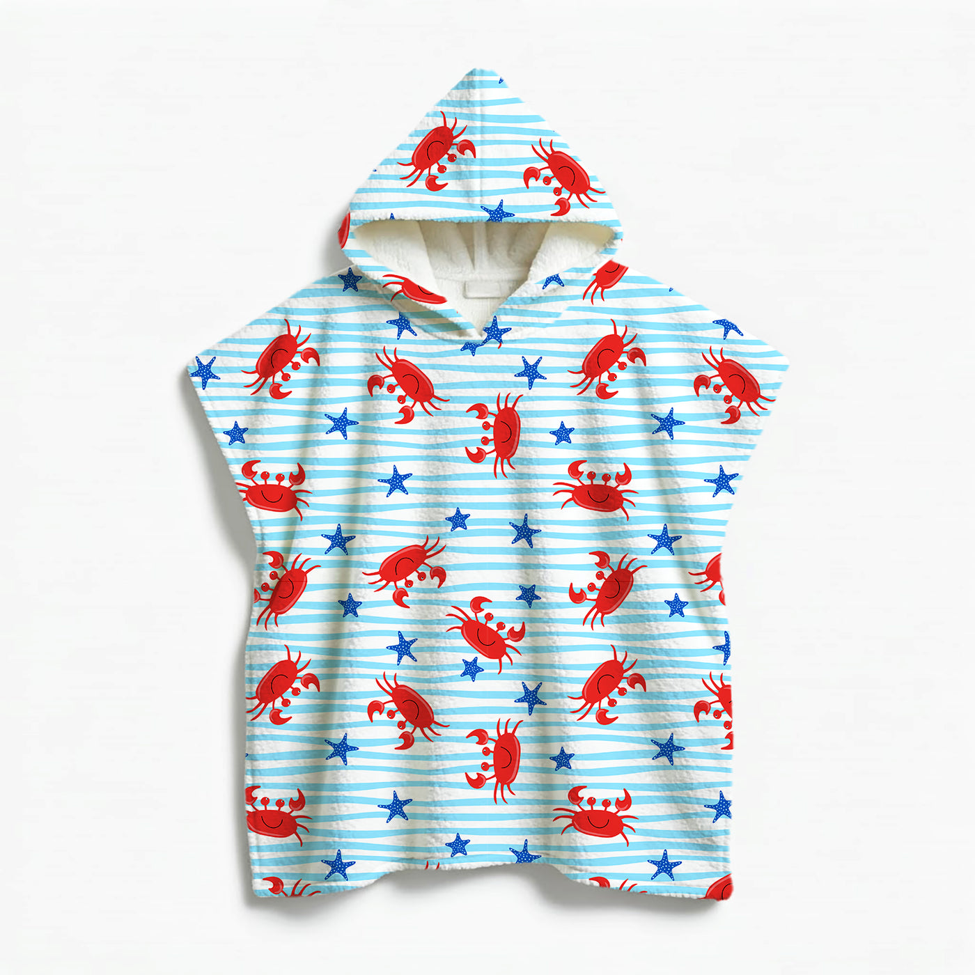 Kids Poncho Towel Liitle crab