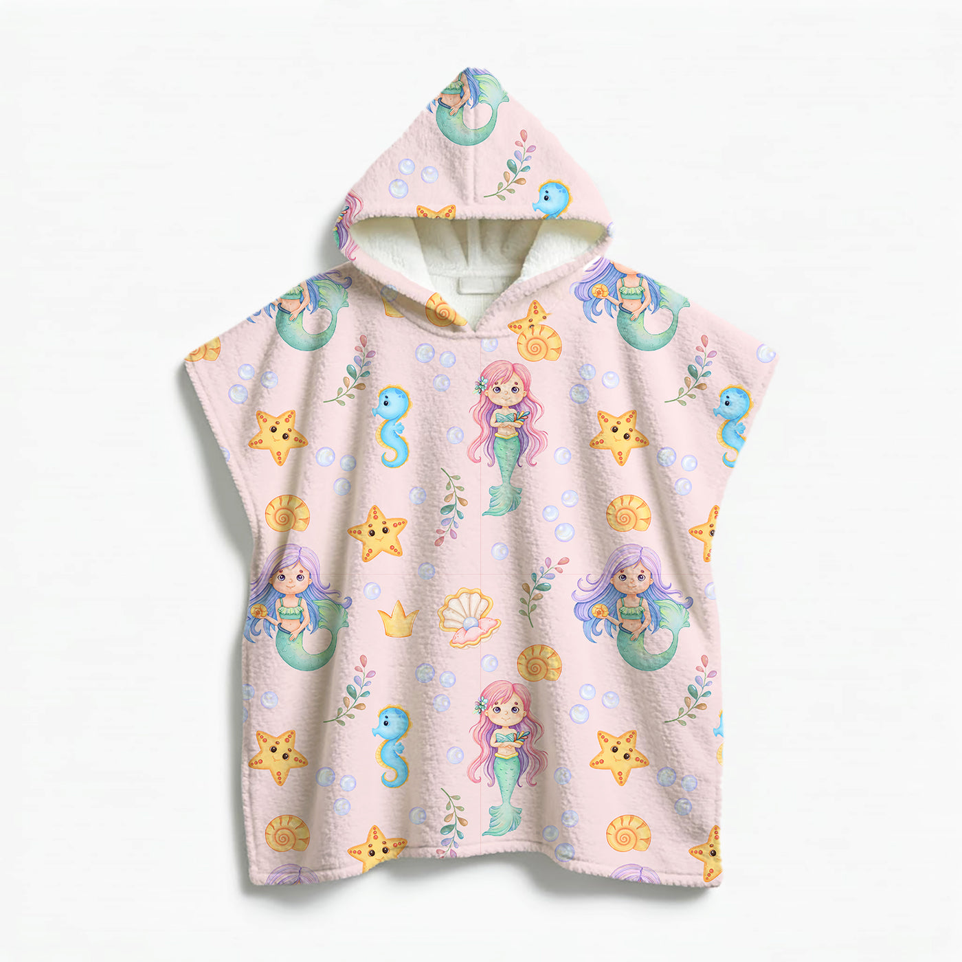Kids Poncho Towel Mermaids