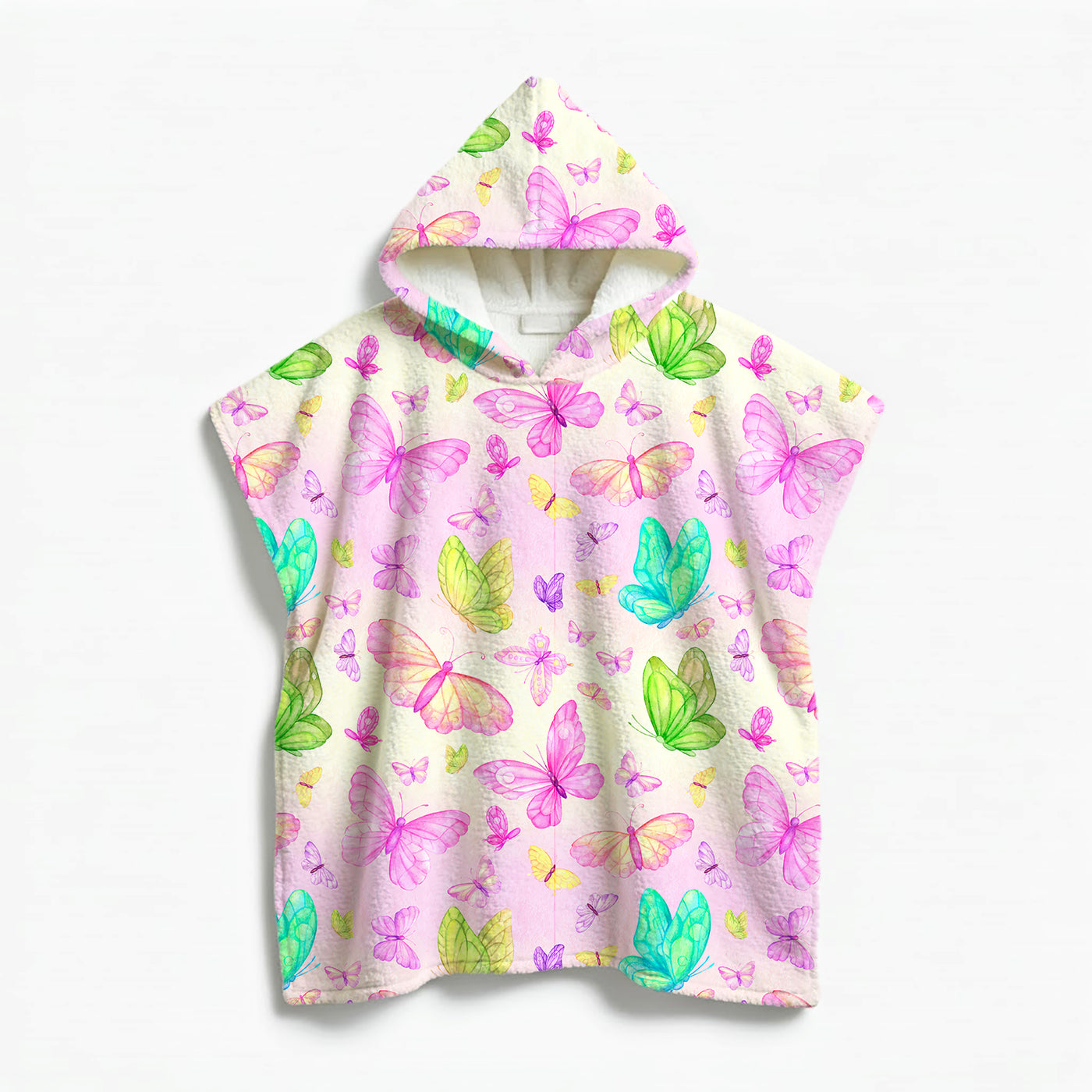 Kids Poncho Towel ButterFlies