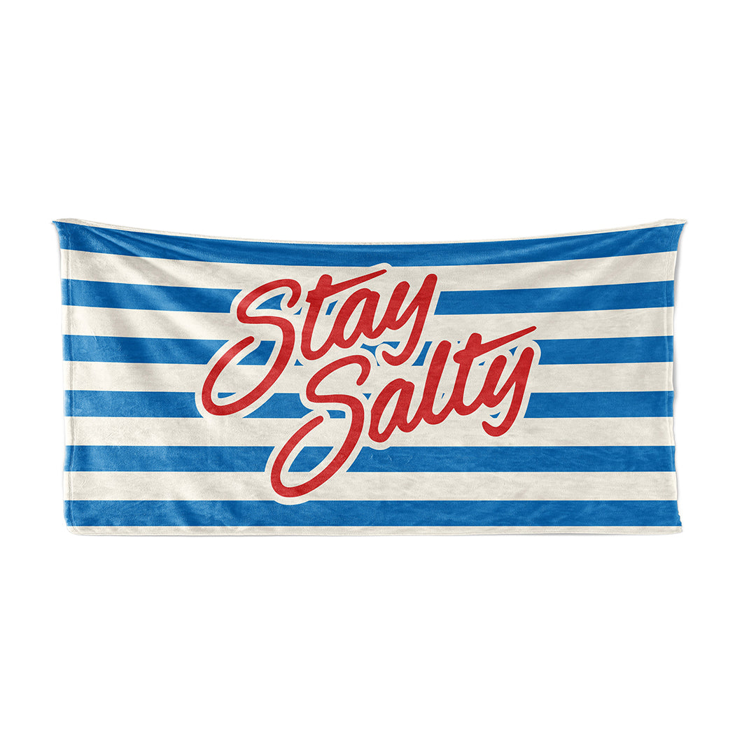 Beach Towel with caption Stay Salty