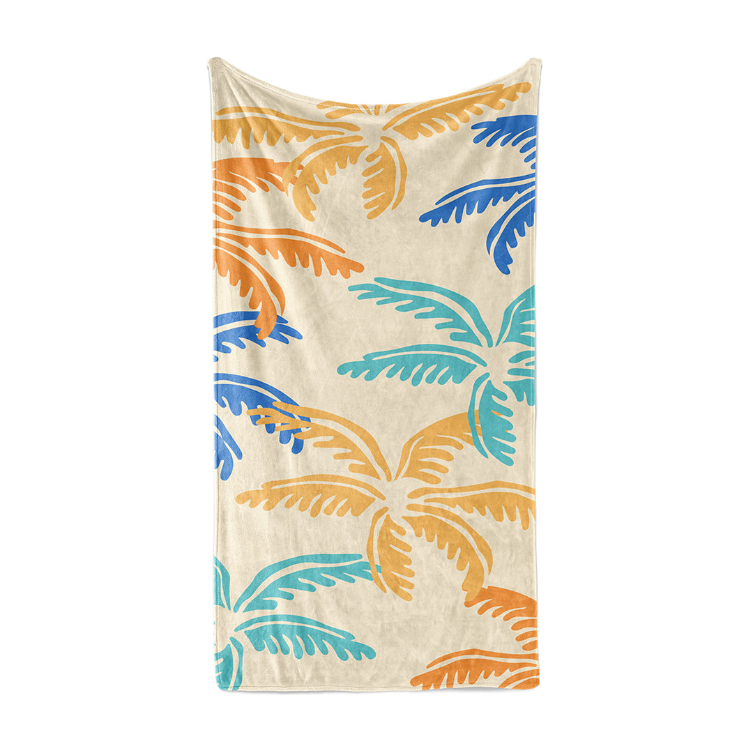 Beach Towel Sunset Palm