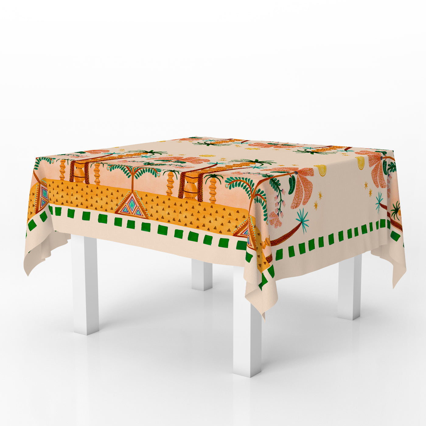 Squared Table Cover Ya Naklteen fel alaly