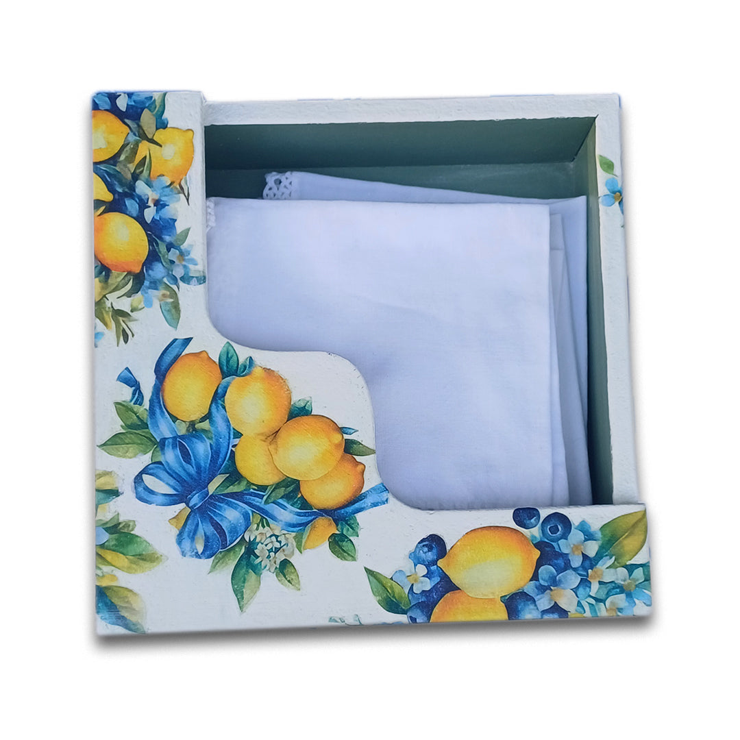 Napkin Holder Box Zesty Lemon