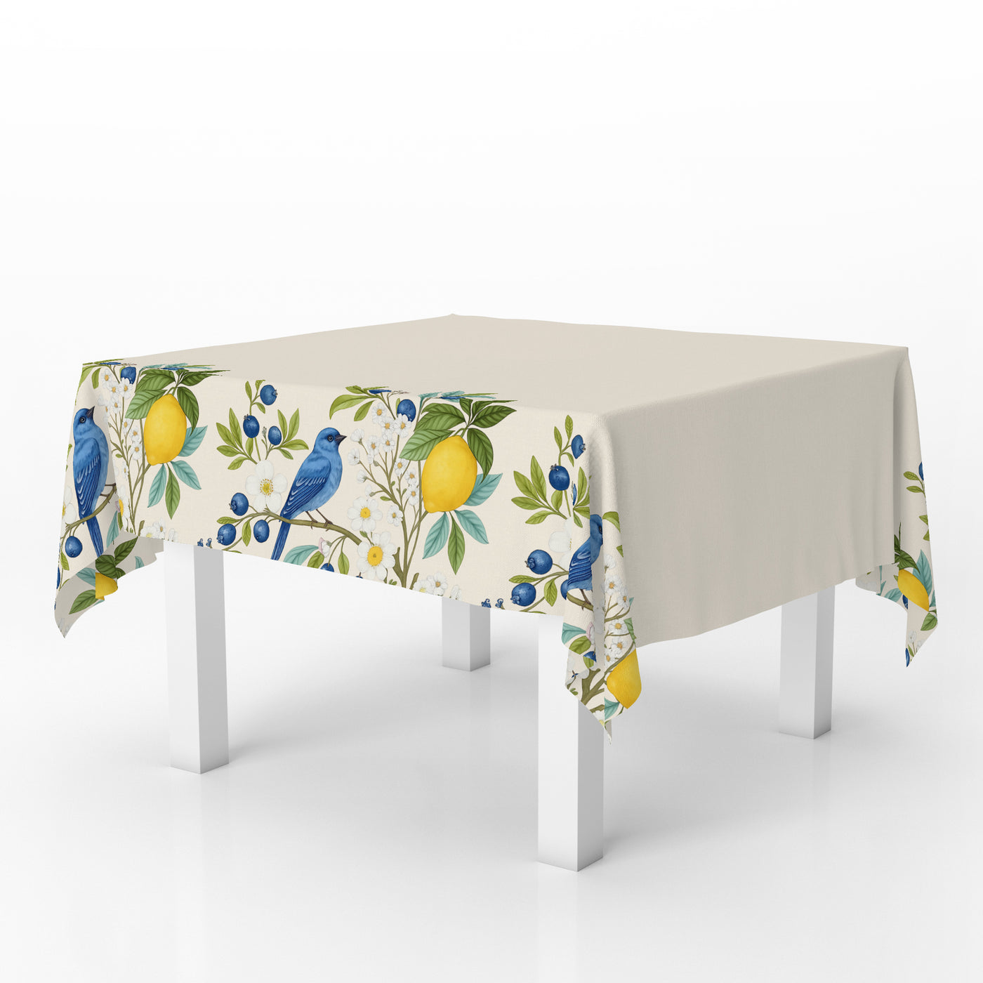 The Blue birdy Squared Table cover