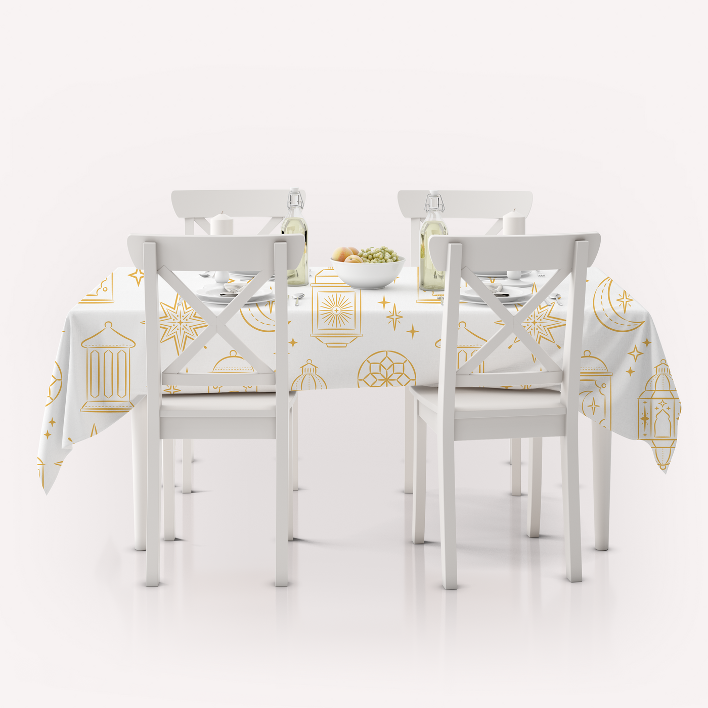 The Golden Lantern Waterproof Table cover