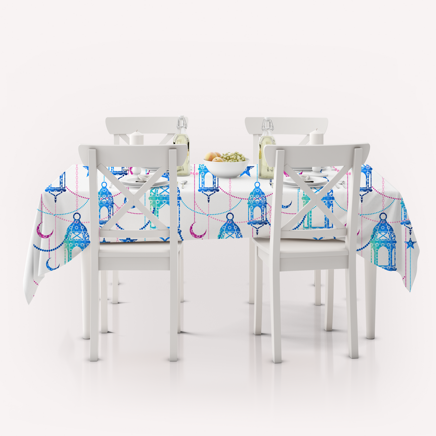 The blue Lantern Waterproof Table cover