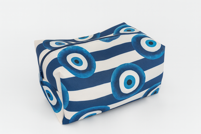 Make up Bag Evil Eye Blue