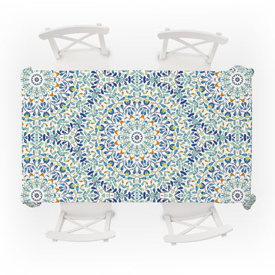 Table Cover Floral Mandala Gold