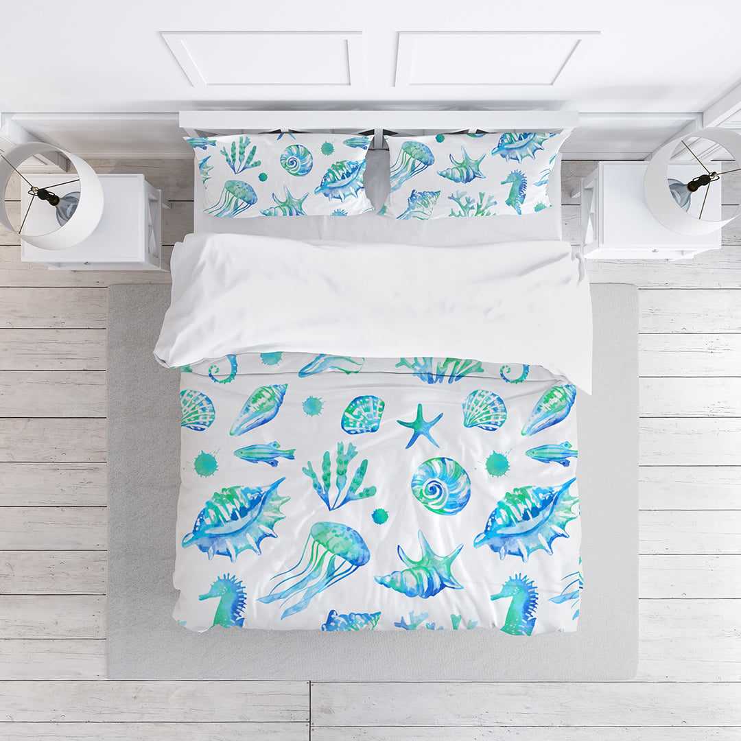 Light Duvet Undersea Creatures