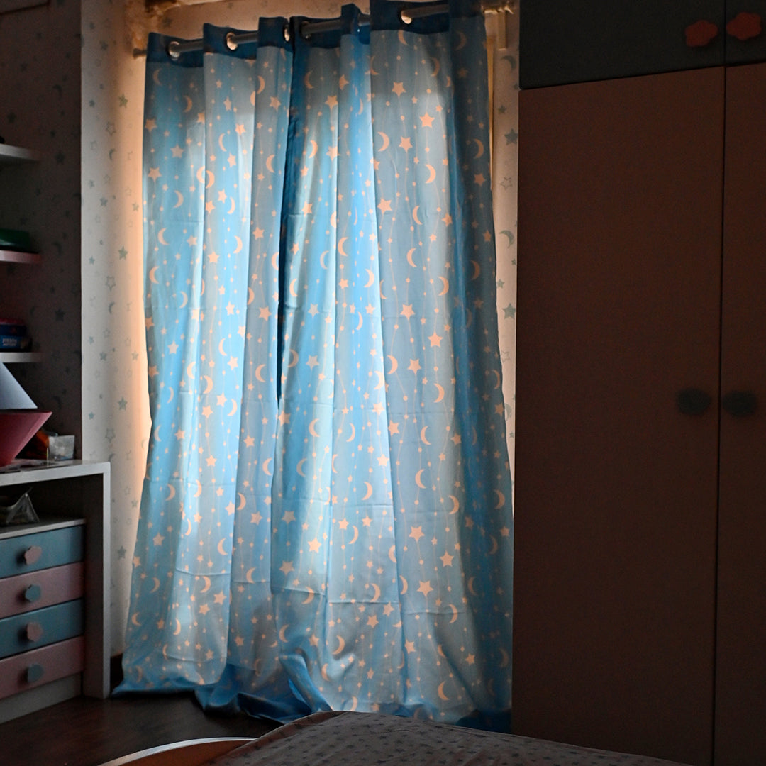 Curtains Twinkle Twinkle Blue