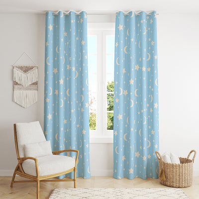 Curtains Twinkle Twinkle Blue