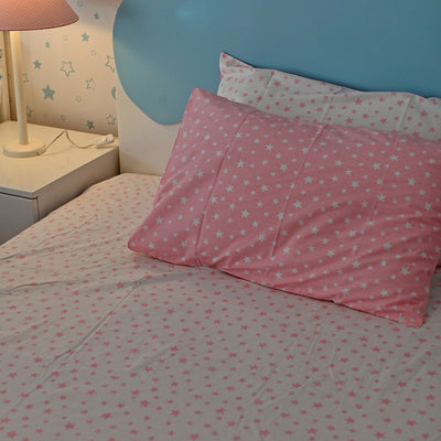 Fitted Sheet Twinkle Twinkle Pink