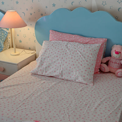 Fitted Sheet Twinkle Twinkle Pink