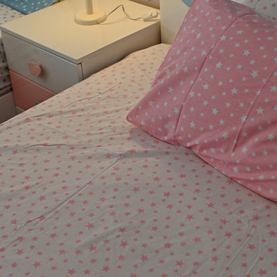 Fitted Sheet Twinkle Twinkle Pink
