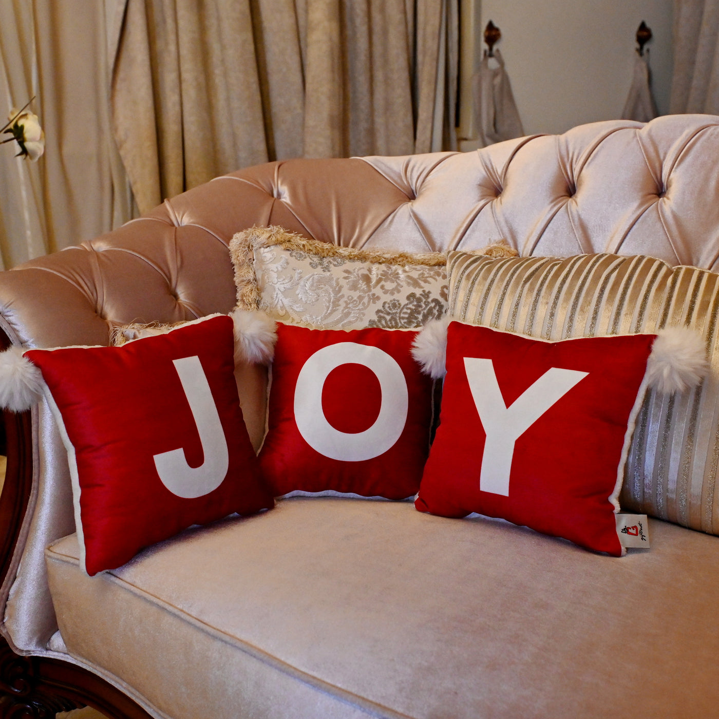 Cushion Joy With Three Letters