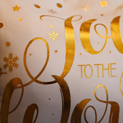 Cushion Joy To The World Gold