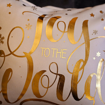 Cushion Joy To The World Gold